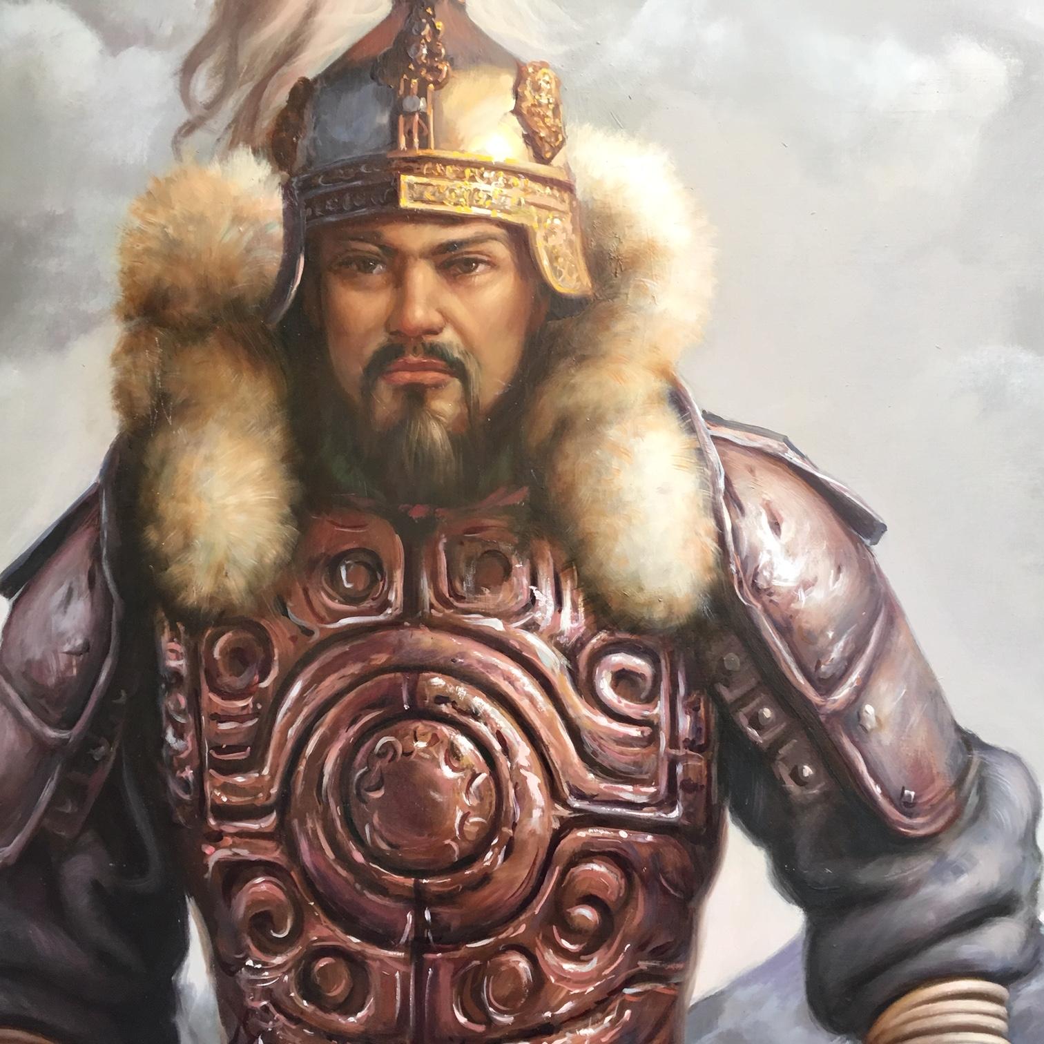 genghis khan original painting