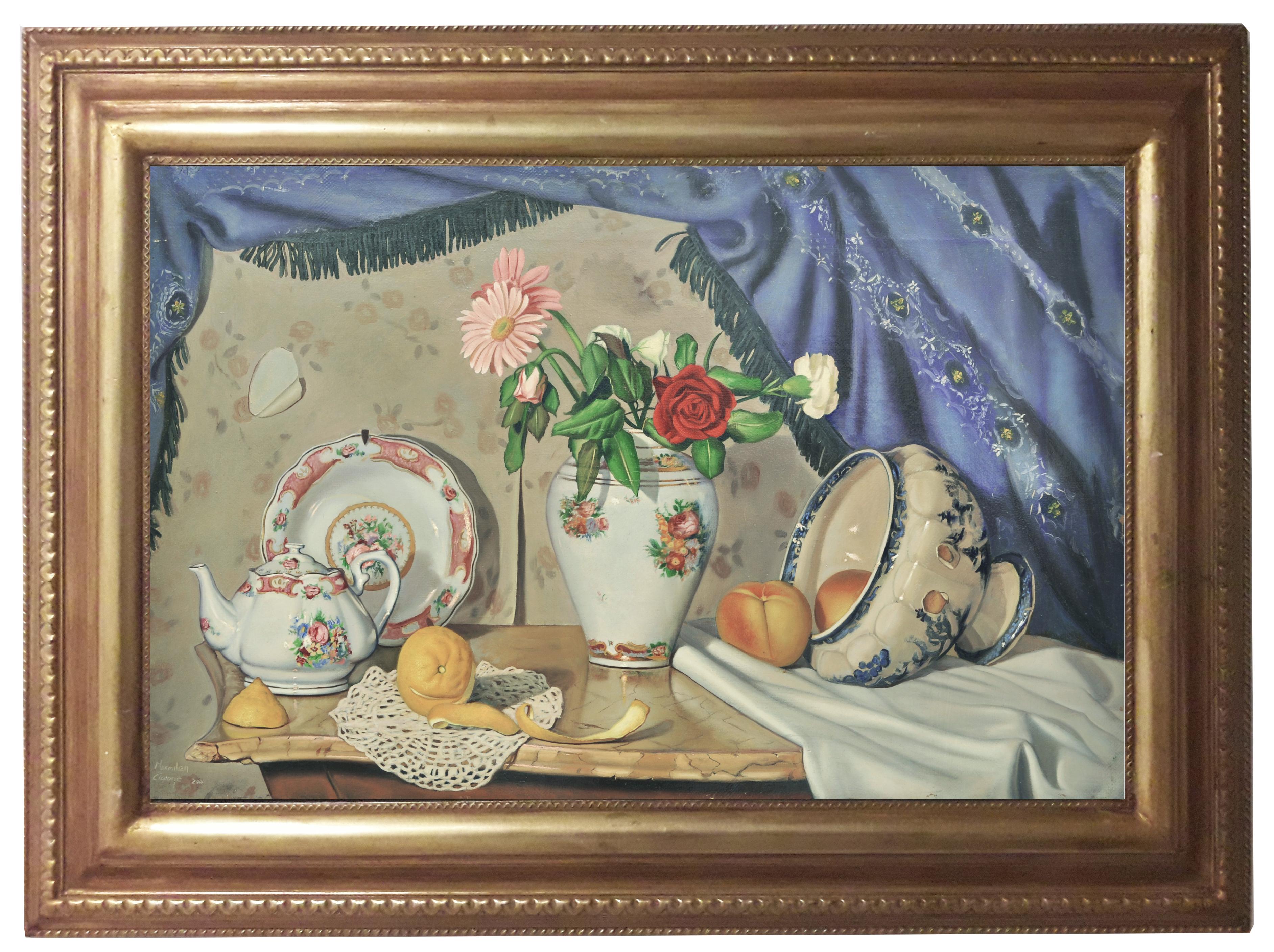 Still-Life Painting di Maximilian Ciccone - STILL LIFE - Iper - Realistico - Olio su tela - Pittura italiana