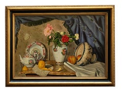 STILL LIFE - Hyper - Realistic - Oil on Canvas Italian Painting