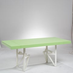 Maximilian For Karp, Green Lacquered Geometric Dining Table