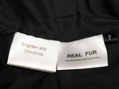 Maximilian  Grey & Black Chinchilla Fur Wrap