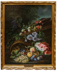 Antique Still life of flowers painting by Maximilian Pfeiler