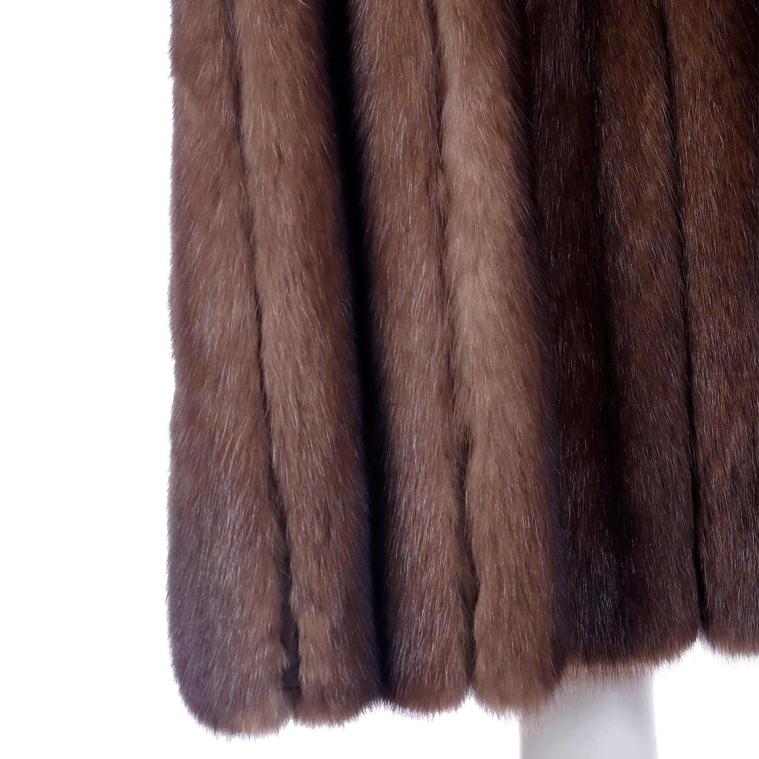 Maximilian Vintage Russian Sable Mink Fur Cape 4