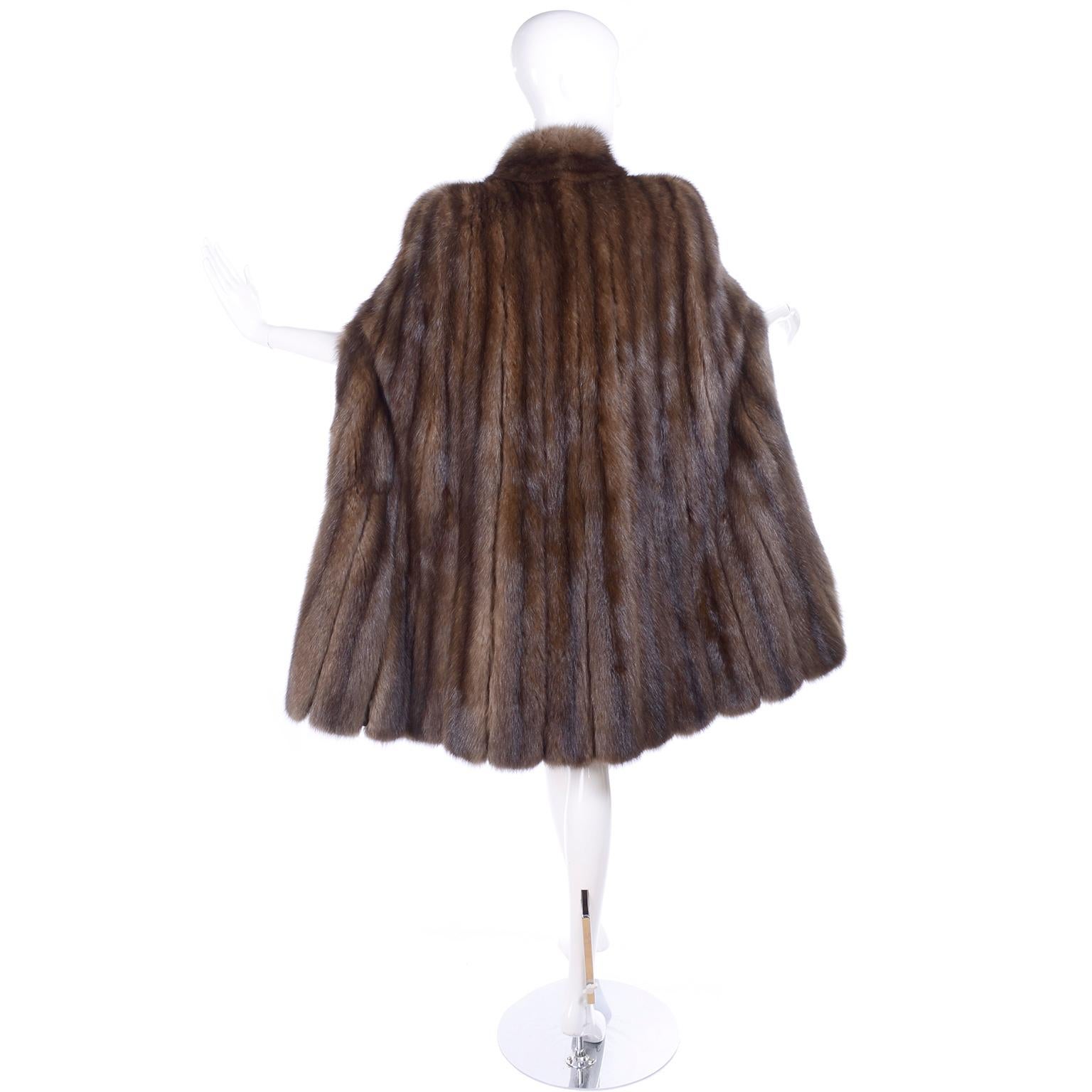 Maximilian Vintage Russian Sable Mink Fur Cape 5