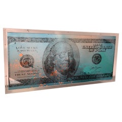 Wiedemann, Skulptur "Billion Dollar-Schein", 2015