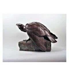 Maximilien Fiot, Bronze +Aigle sur un rocher