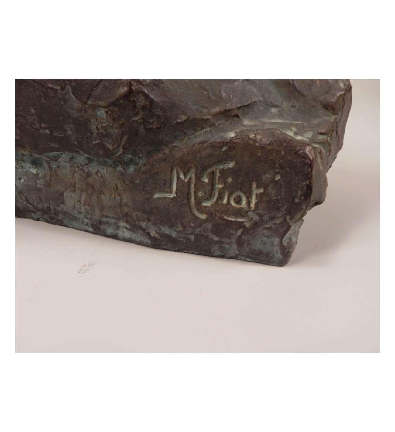 Maximilien Fiot, Bronce +Águila sobre una roca en venta 5