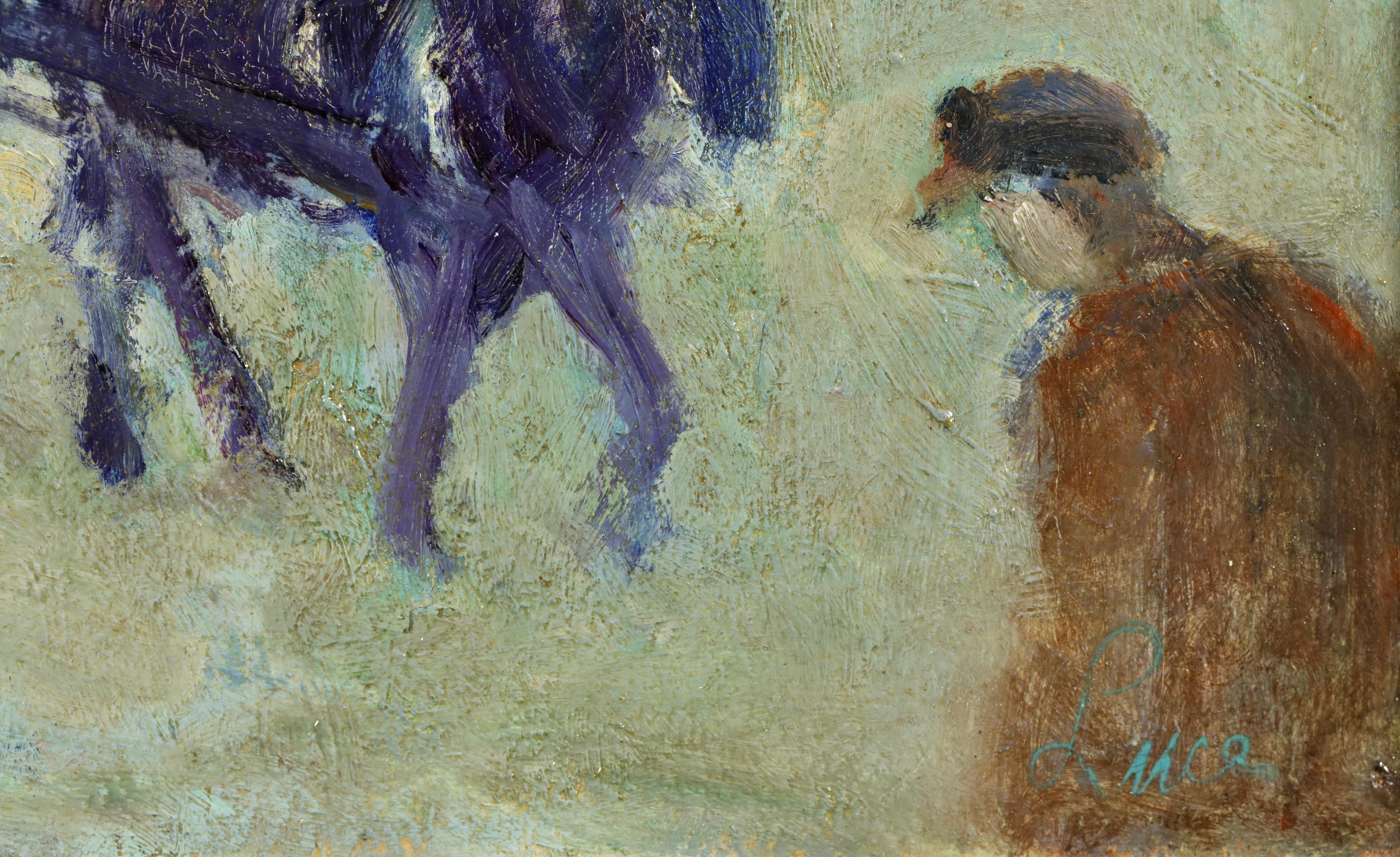 Notre Dame - Figure impressioniste nella pittura di paesaggio di Maximillien Luce - Painting Impressionismo di Maximilien Luce