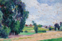 Temps d'Orage - Mereville - Post Impressionist Landscape Oil by Maximilien Luce