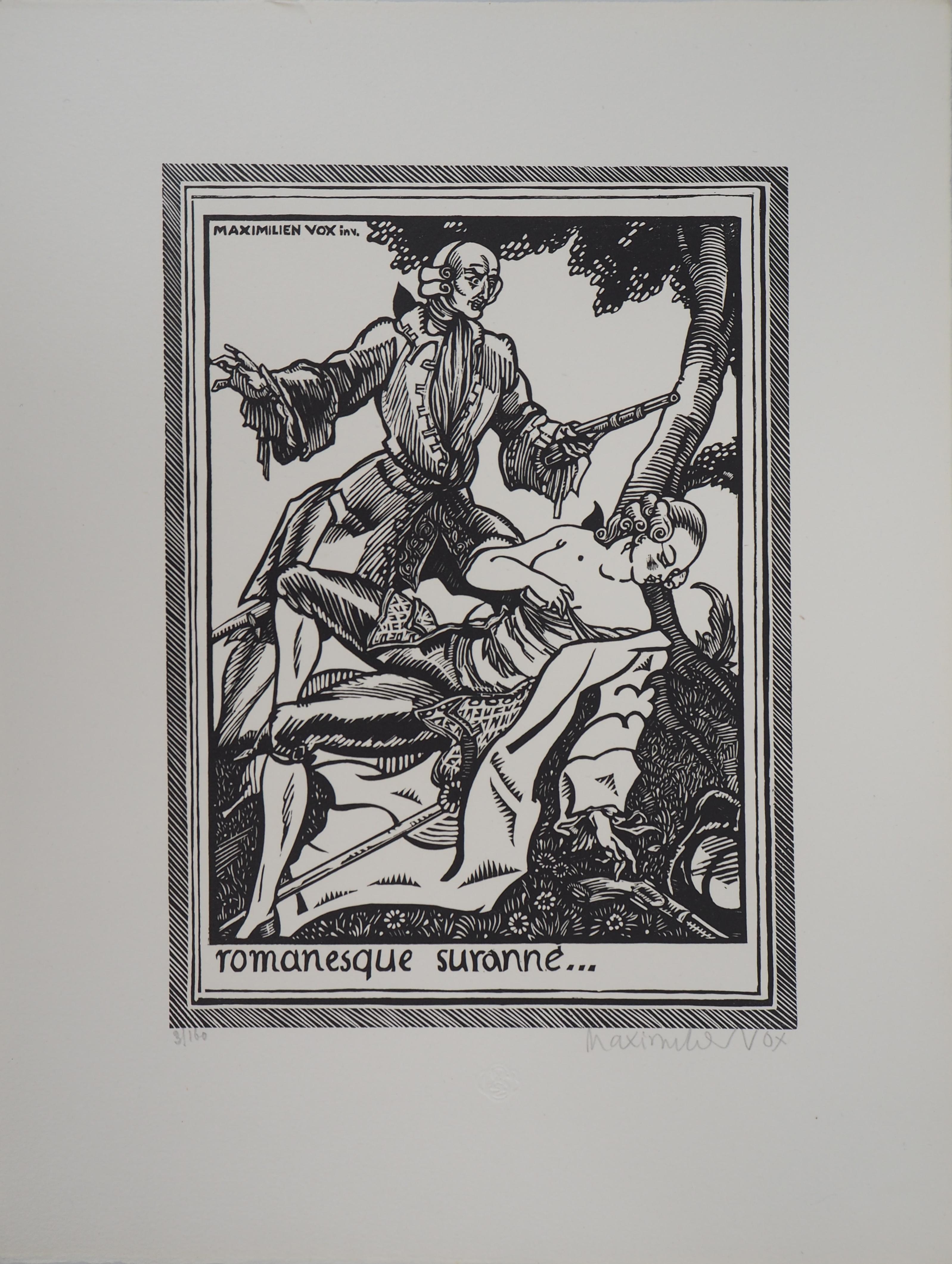 Bad Romance : The Duel - Original wooodcut, Handsigned & numbered /160 - Print by Maximilien Vox