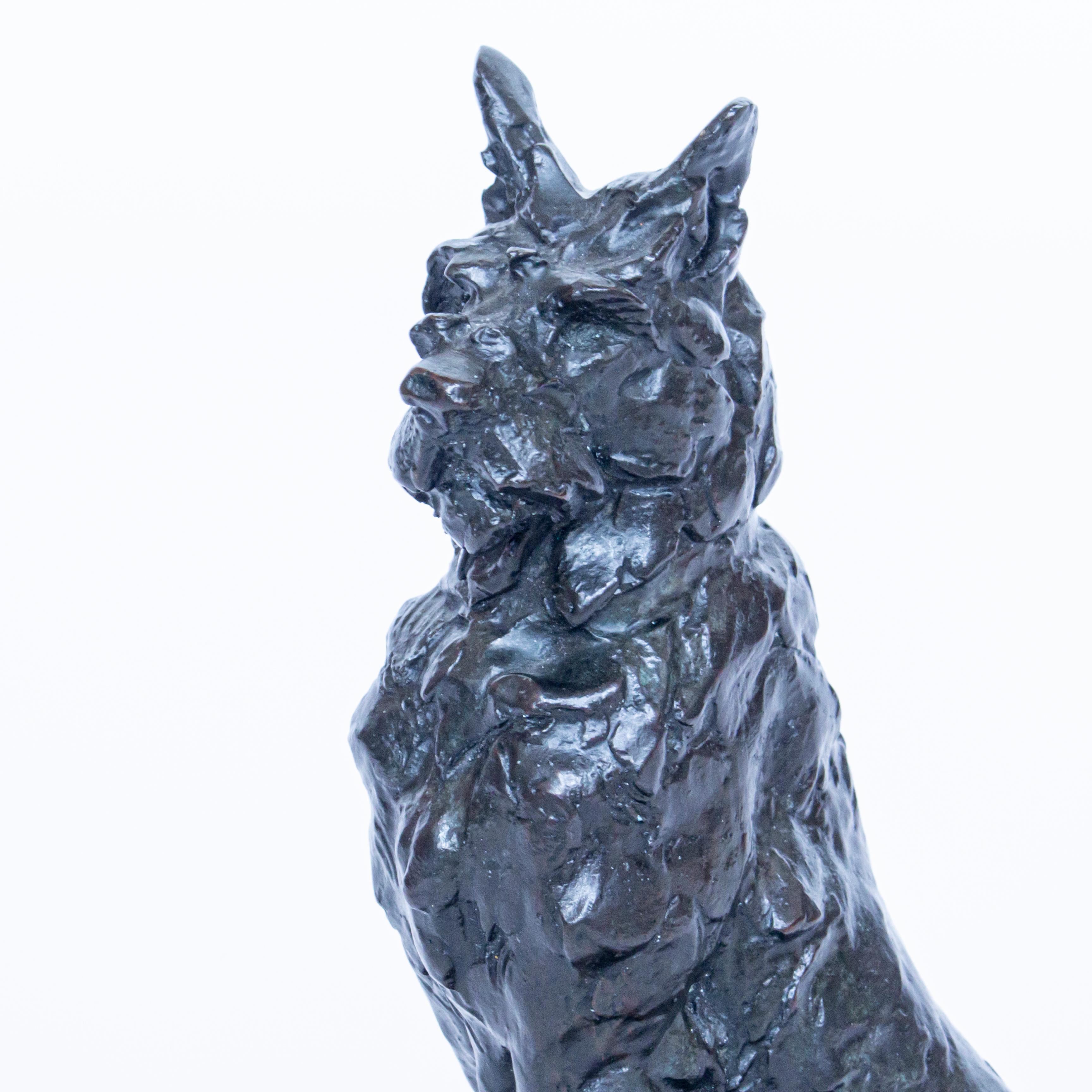 French Maximillien Fiot Bronze Scottie Dog
