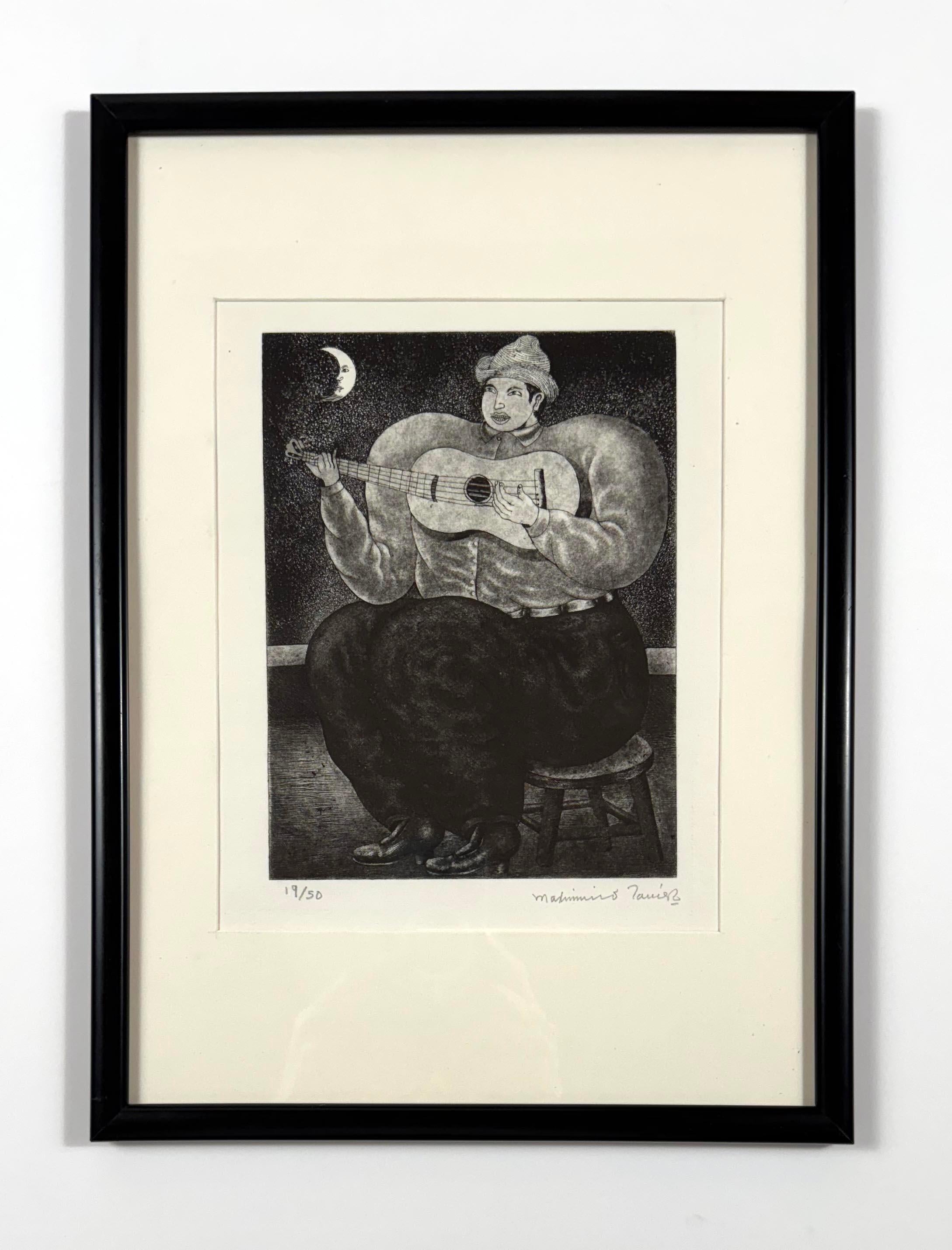 El Guitarrista - Print de Maximino Javier