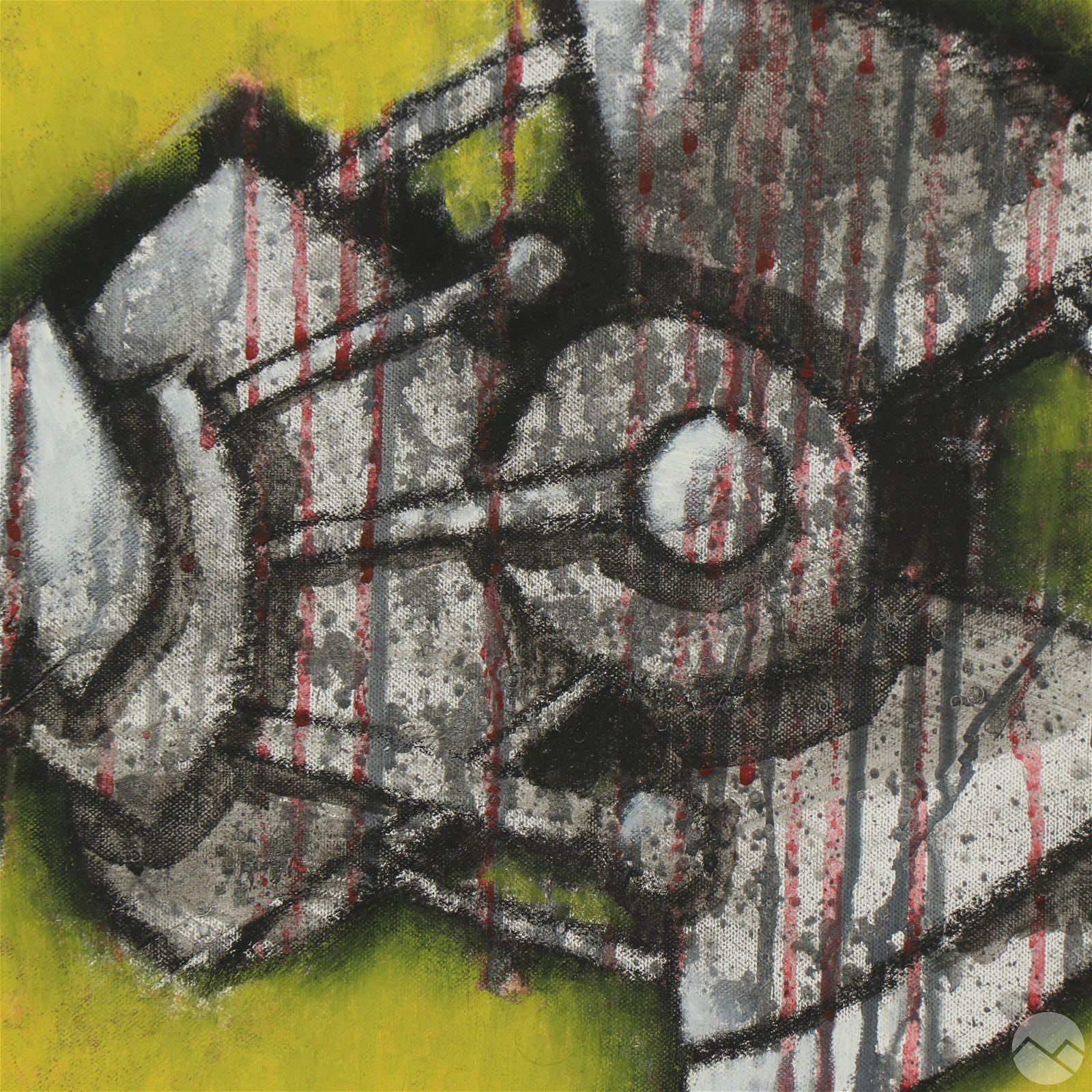 Yang Giallo Astratto - Painting Espressionismo astratto di Maximo Caminero