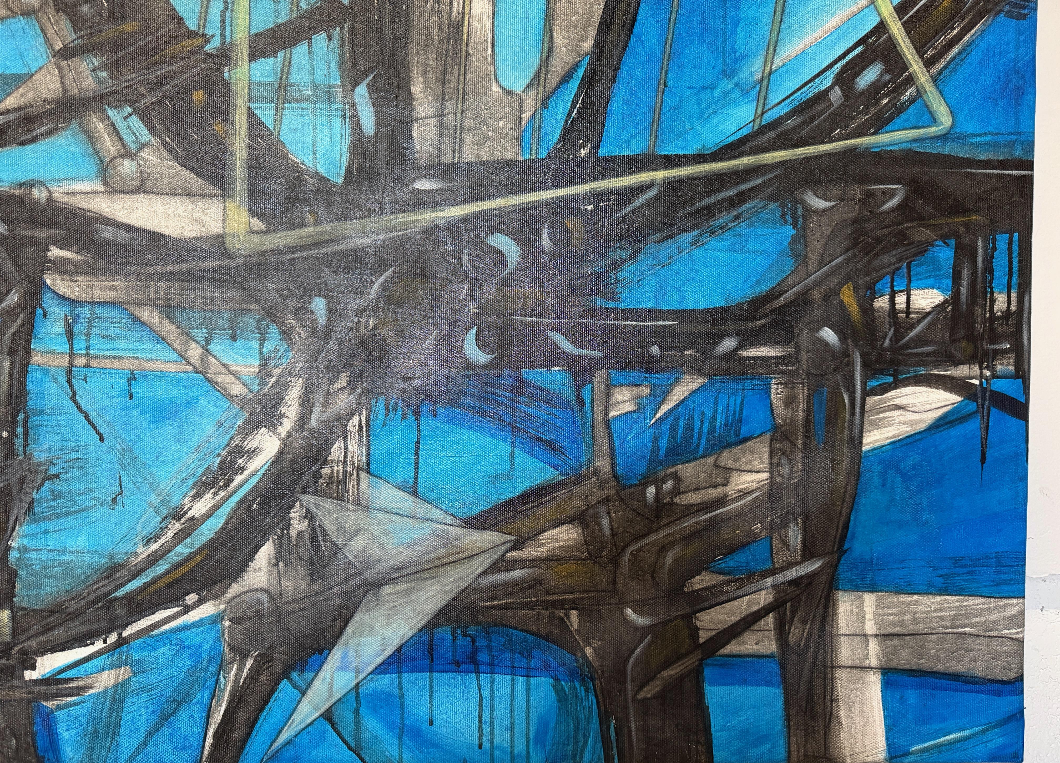 Arpegios Large Contemporary Abstract For Sale 7
