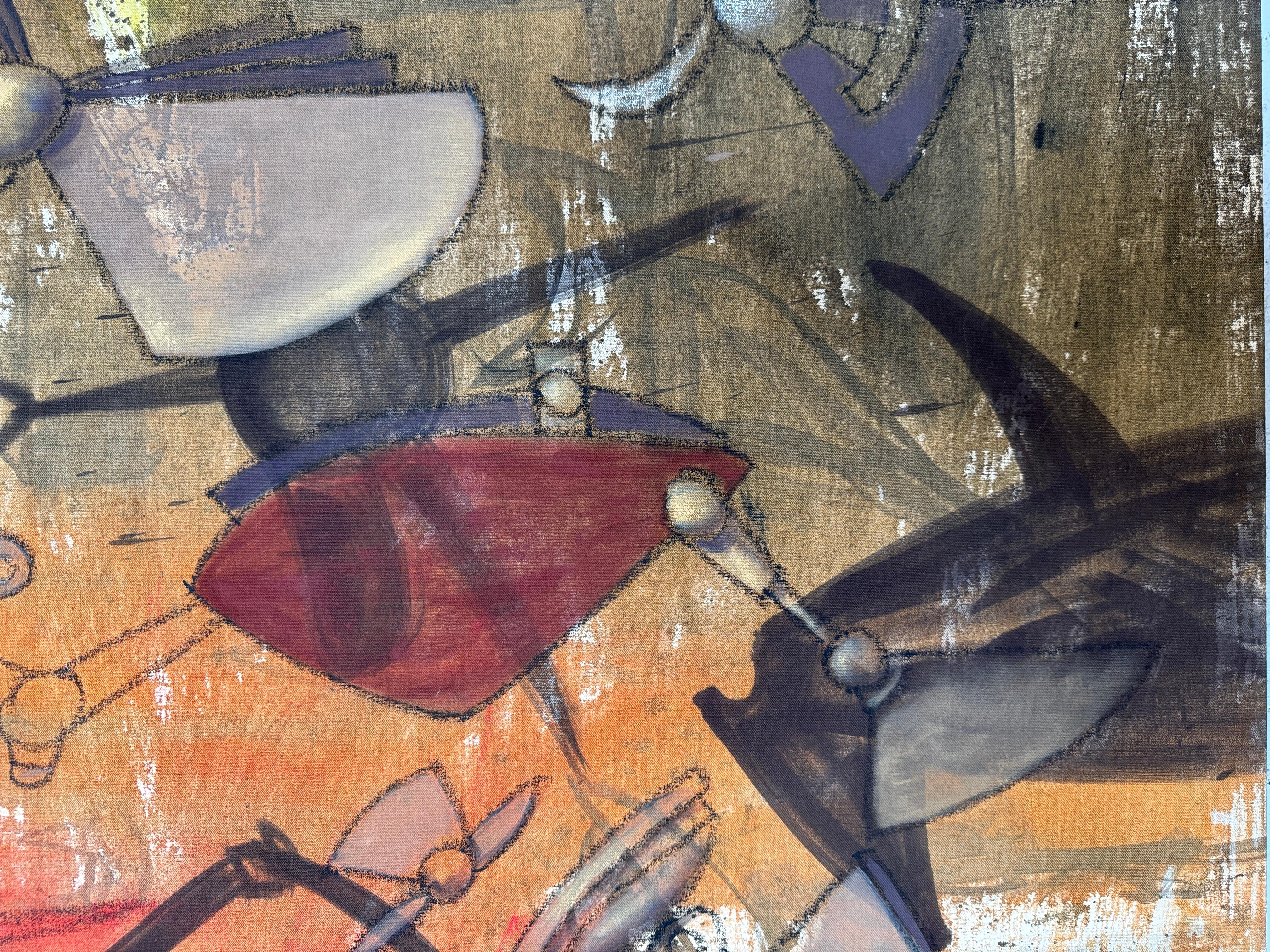 Fugaz Miranda - Impressionnisme abstrait Painting par Maximo Caminero