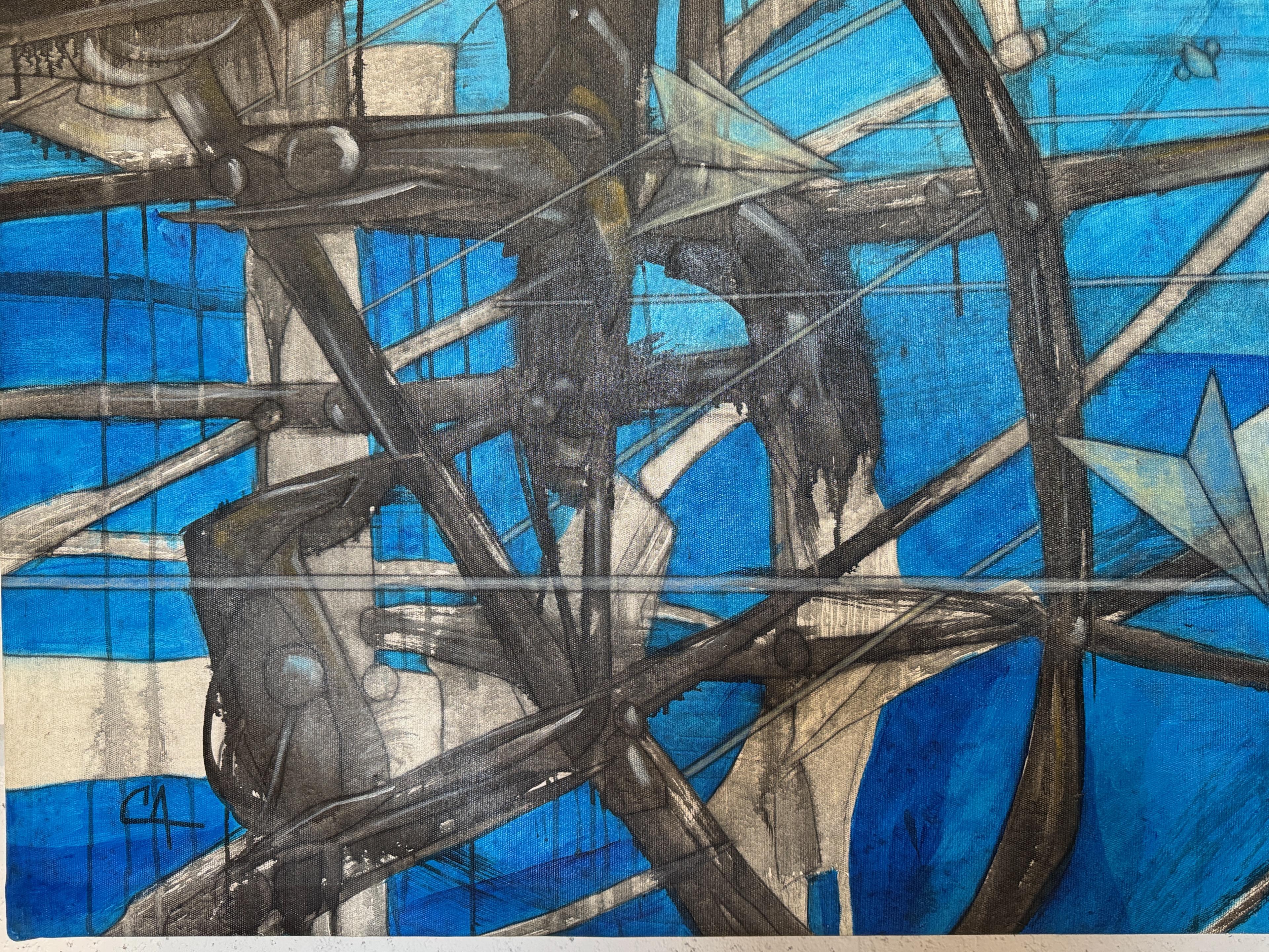 Arpegios Large Contemporary Abstract For Sale 1