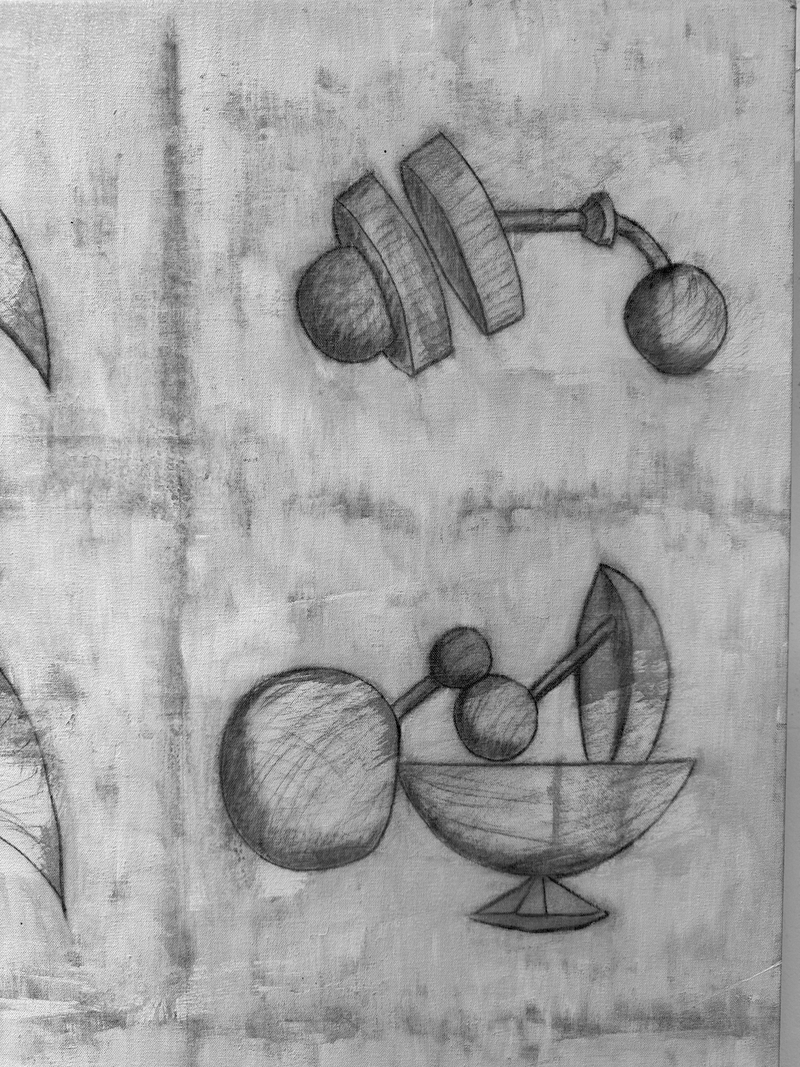 Noche De Ensueños (Night of Dreams)
White and gray, mixed media on canvas. Artist initials lower corner, signed and titled verso.
Maximo Caminero
Born in the Dominican Republic in 1962.   
 Artist, self-taught formation.   
He made his first