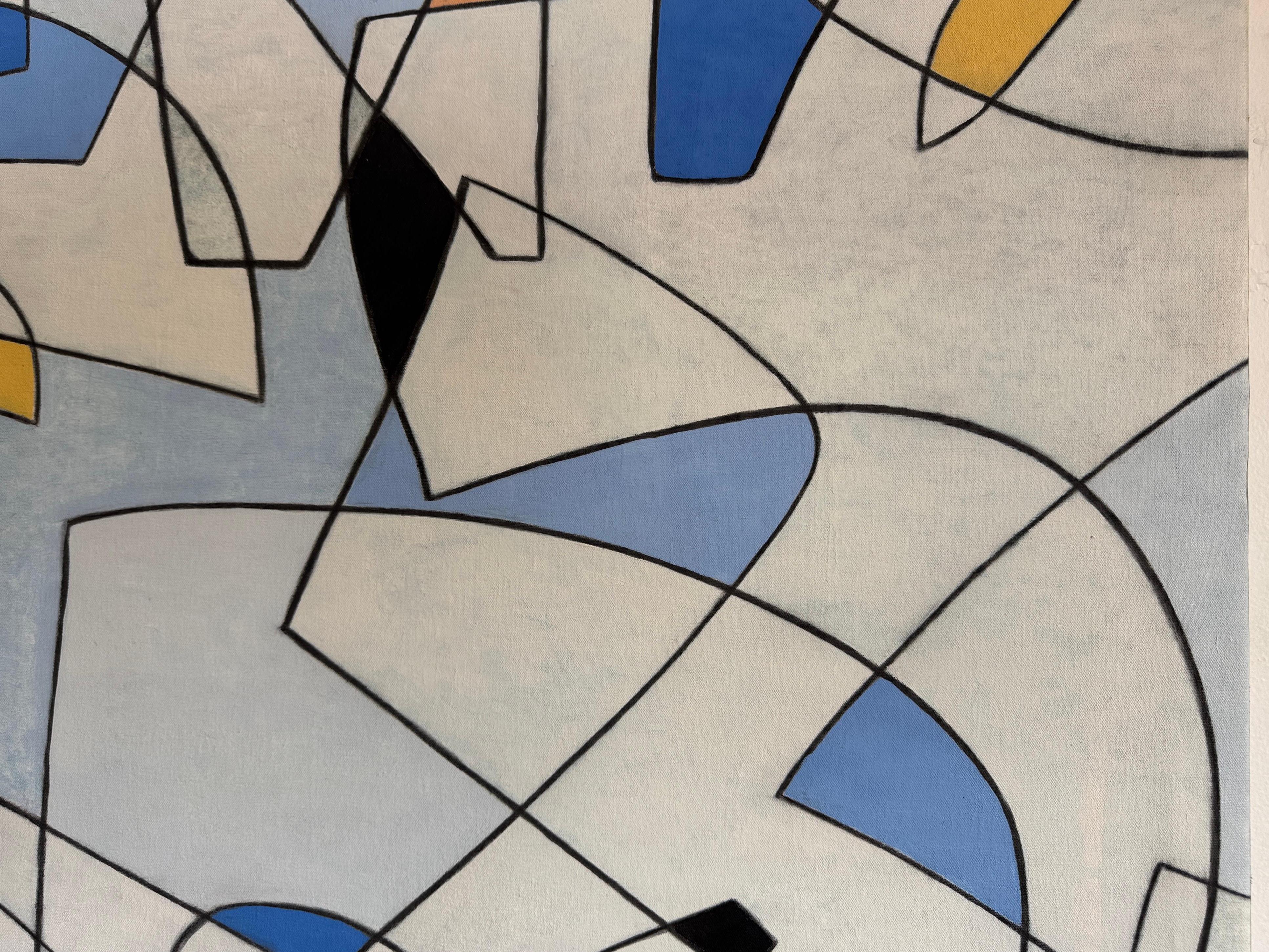 La realtà - Painting Astrattismo geometrico di Maximo Caminero