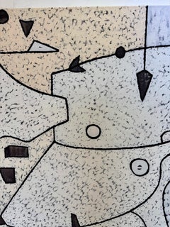 Ali di colibrì Olio astratto su tela di grandi dimensioni