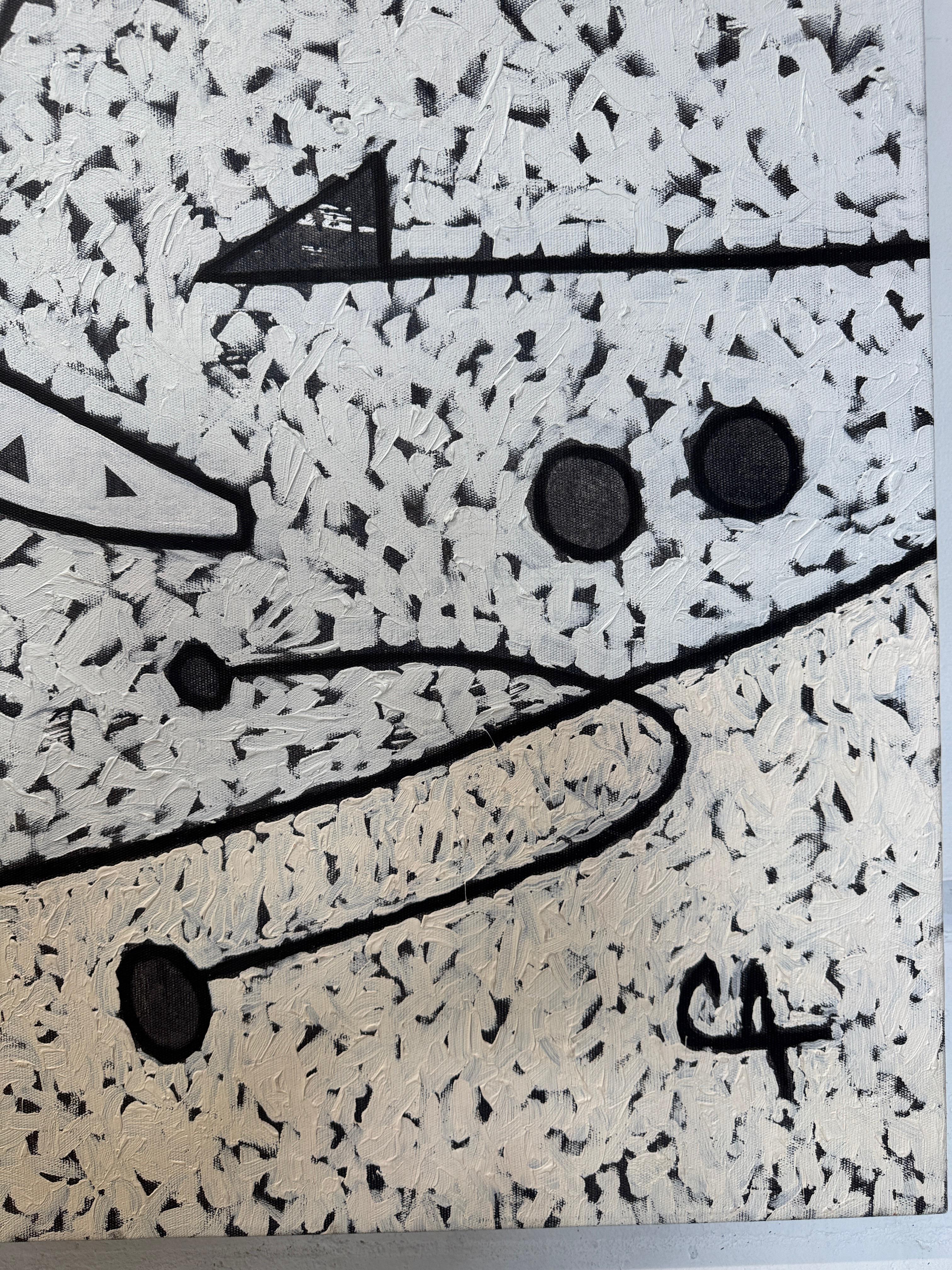 Ali di colibrì 
Iniziali dell'artista nell'angolo inferiore, firma e titolo sul retro della tela.
Maximo Caminero
Nato nella Repubblica Dominicana nel 1962.   
 Artista, formazione autodidatta.   
An He ha realizzato la sua prima mostra personale