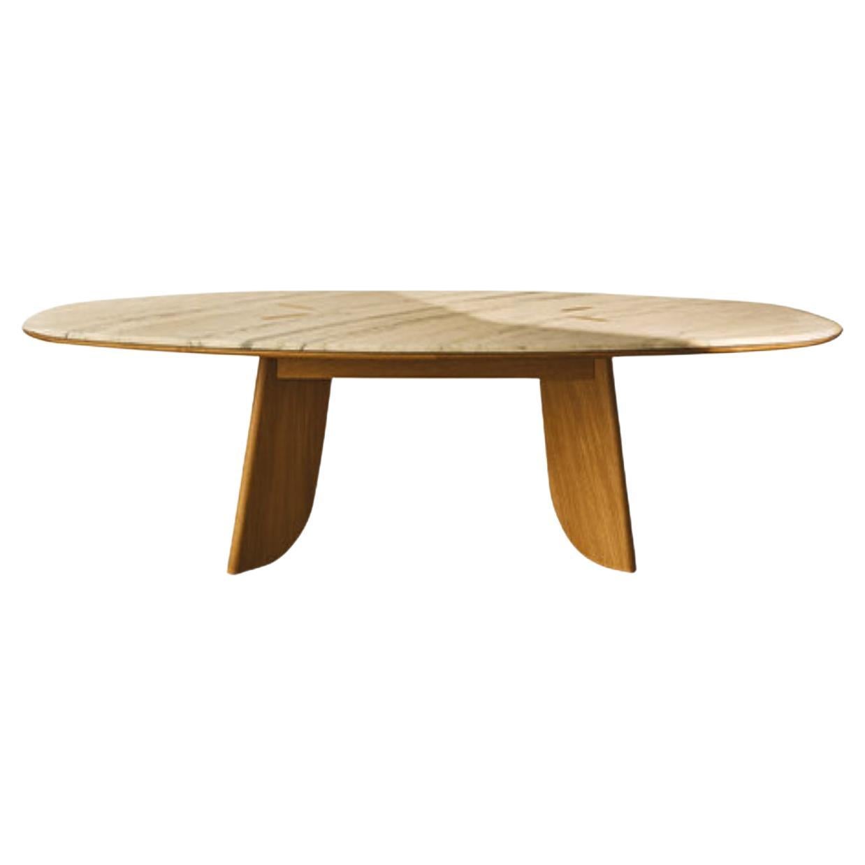 Pre-owned Medea Maximus Oval Table In Brown