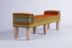 Maxine B, Felt and Wood Bench, Benoist F. Drut in STACKABL, Canada, 2021