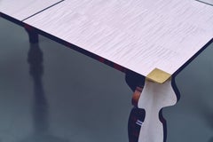 Maxine Sculptural Writing Desk, Ebony & Flamed Maple by Ivan Paradisi