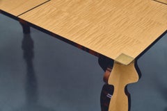 Modern Italian Writing Desk "Maxine" in Ebony & Flamed Maple by Ivan Paradisi