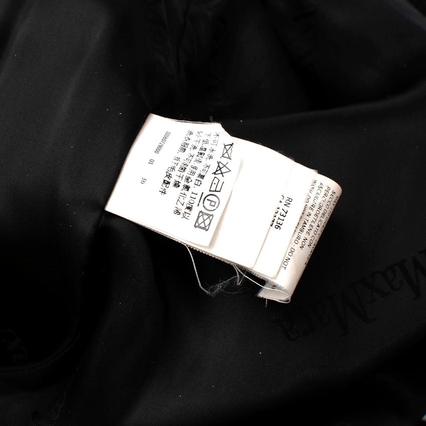 Schwarzer Kamelhaar-Wickelmantel von Maxi MaxiMara mit Pelzmanschetten im Angebot 4