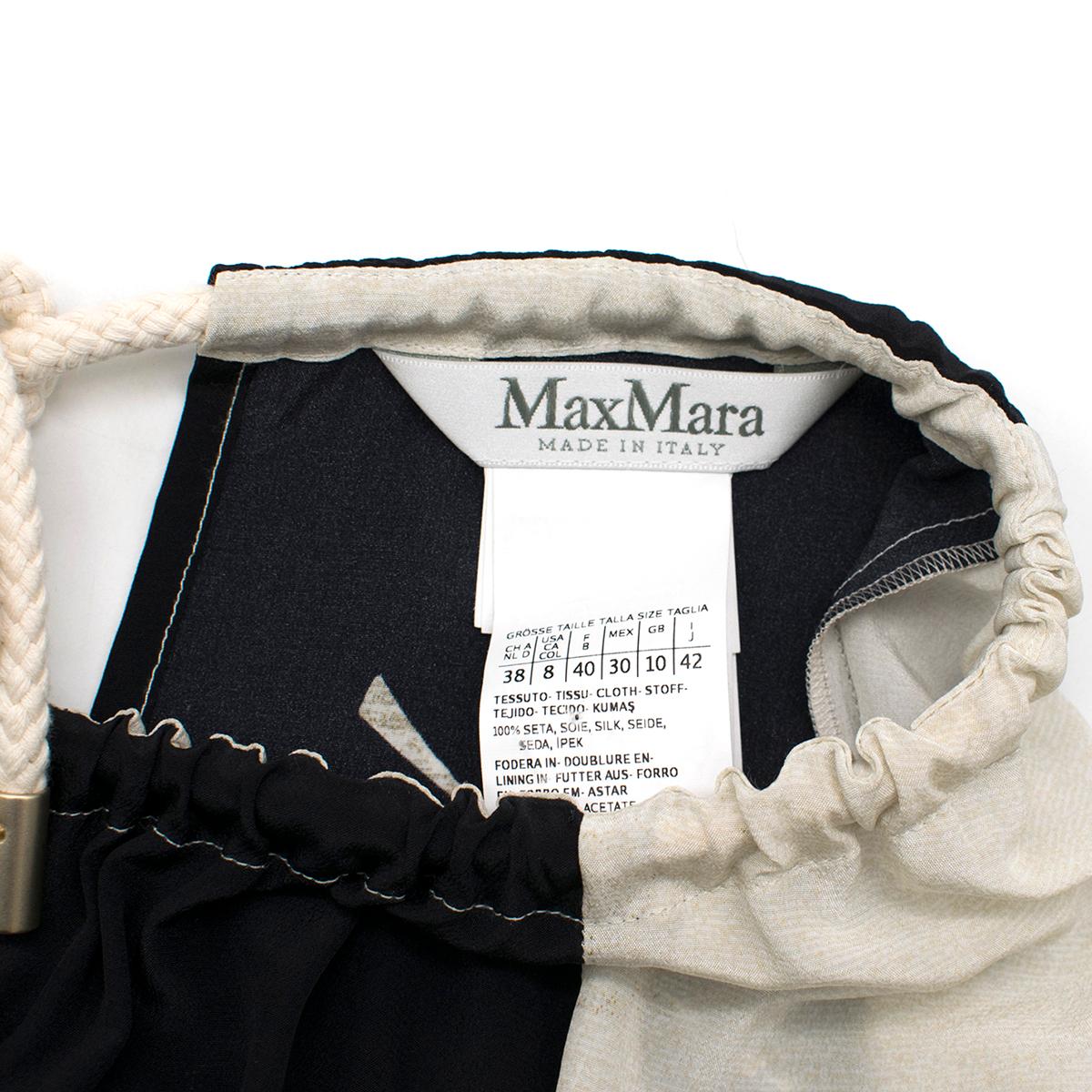 MaxMara Cream Long sleeve Maxi Dress US 6 2