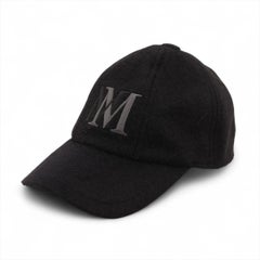 MaxMara MM Logo Hat Black