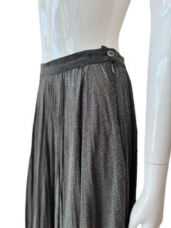 MaxMara Pleated Sheer Midi Skirt