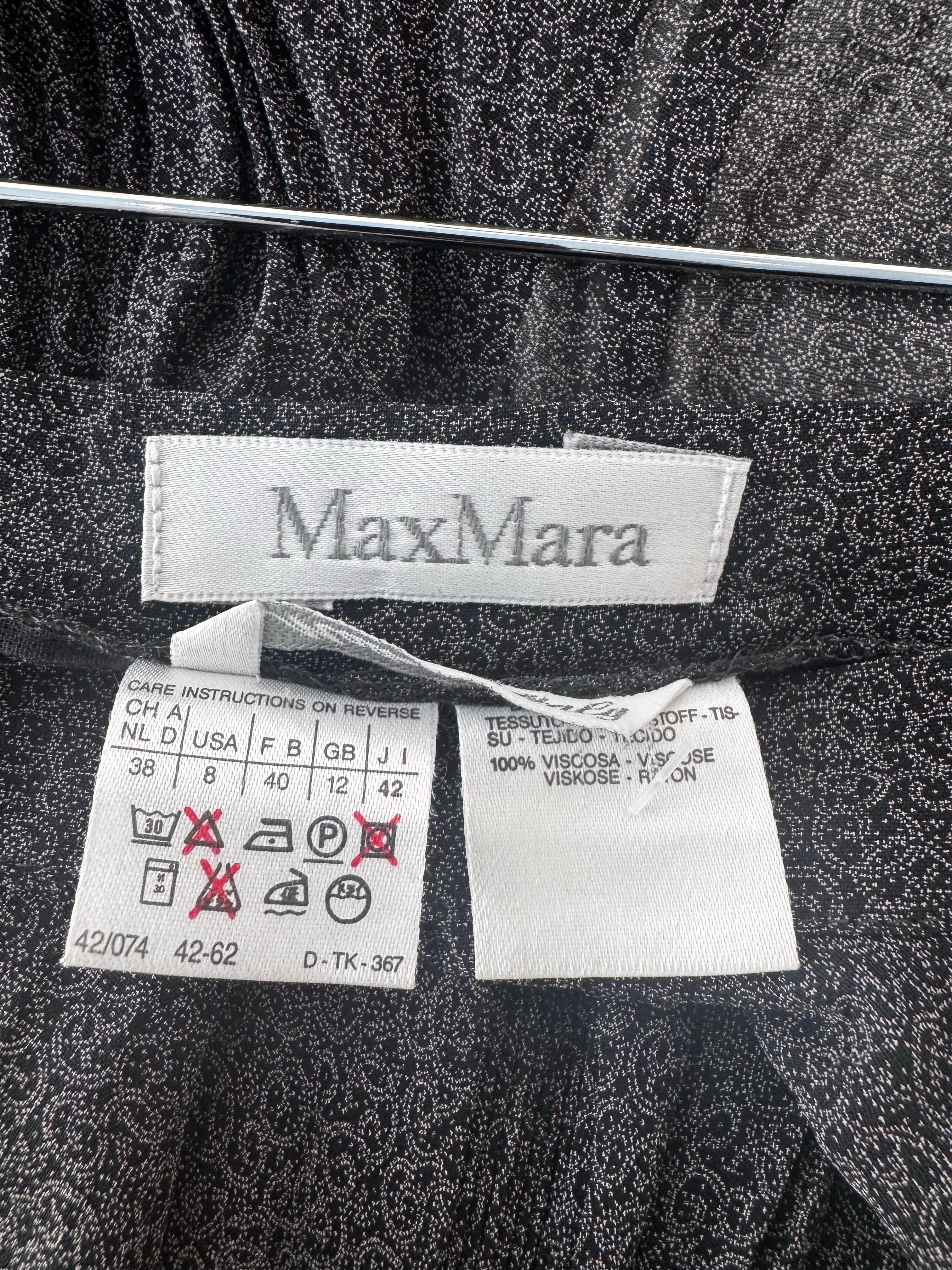MaxMara Falda Midi Plisada Transparente en venta 4