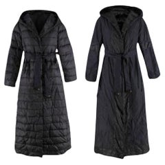 MaxMara 'S Black The Cube Sleeping Bag Coat with Belt