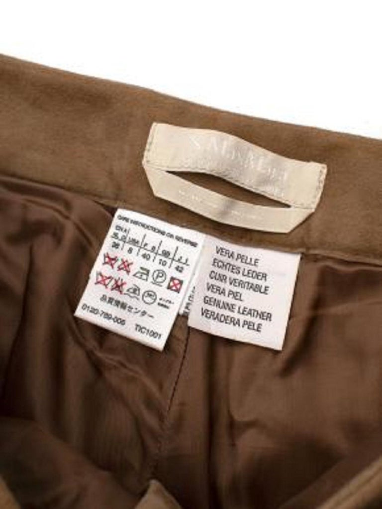 Pantalon En Daim Beige Ultra Doux PLANET - Taille 16 Femme, Bootcut, Occasion Très Bon état