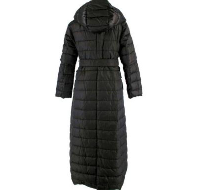 Women's MaxMara The Cube Long Black Reversible Down Coat For Sale