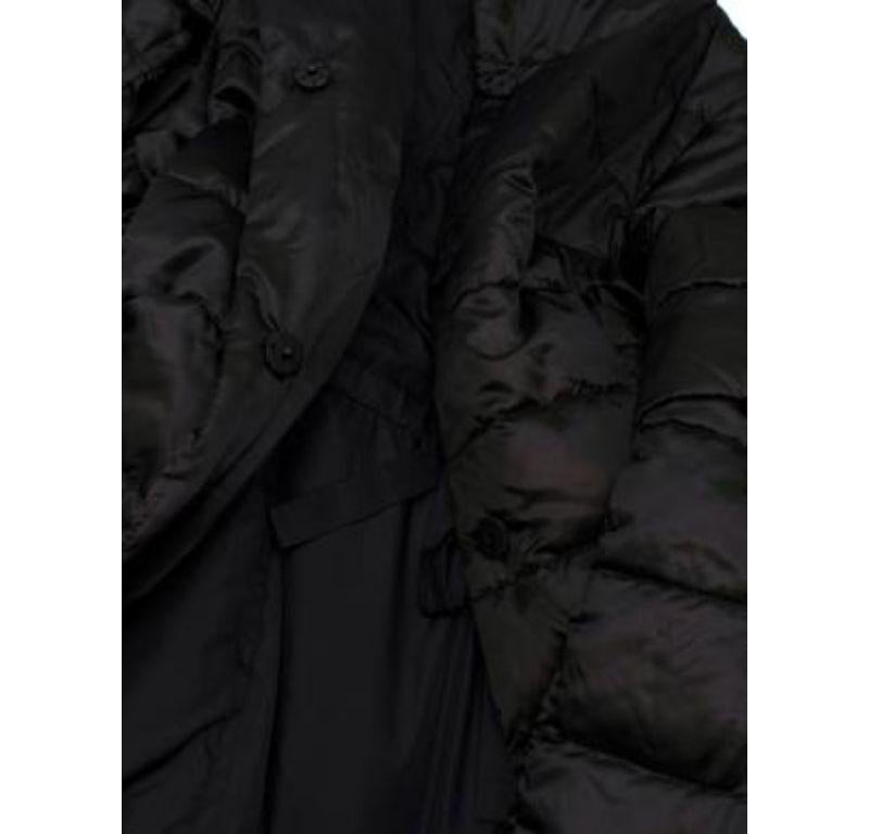 MaxMara The Cube Long Black Reversible Down Coat For Sale 4