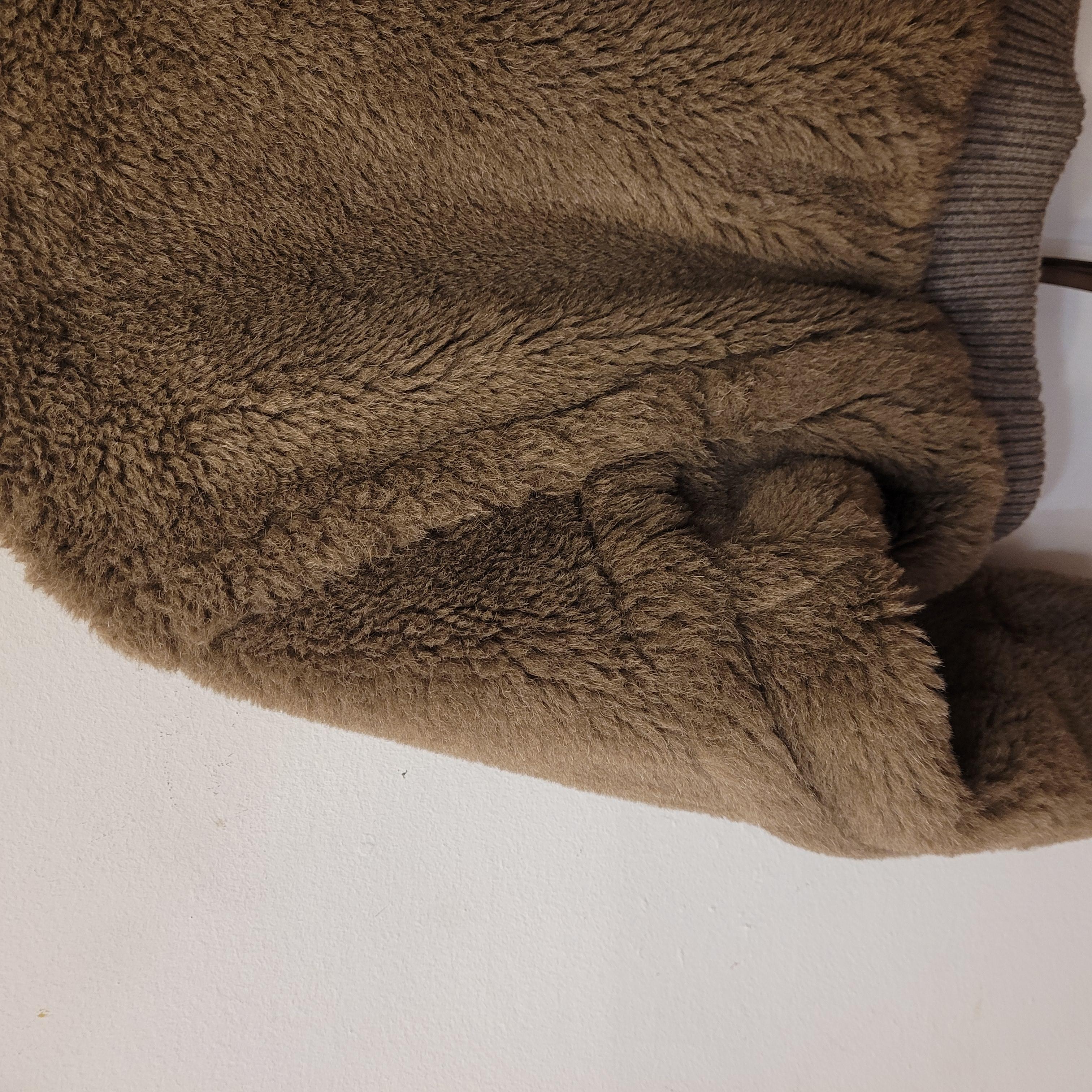 MaxMara turtledove Saturno Alpaca Blend Crop Bomber Jacket 9
