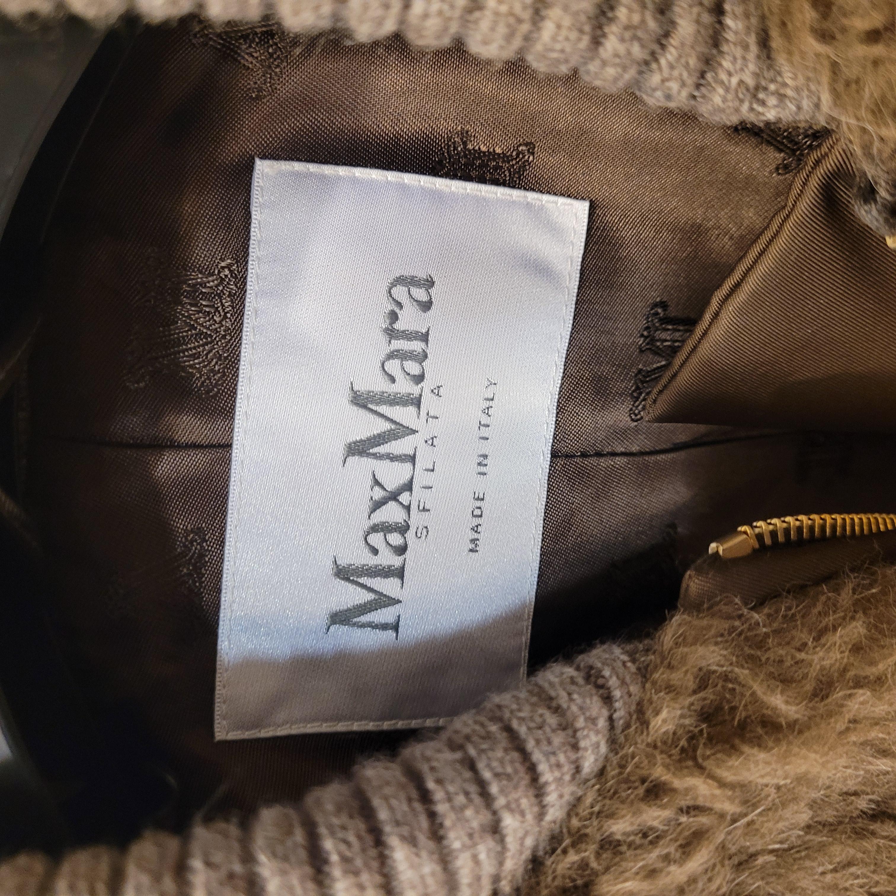 MaxMara turtledove Saturno Alpaca Blend Crop Bomber Jacket 1