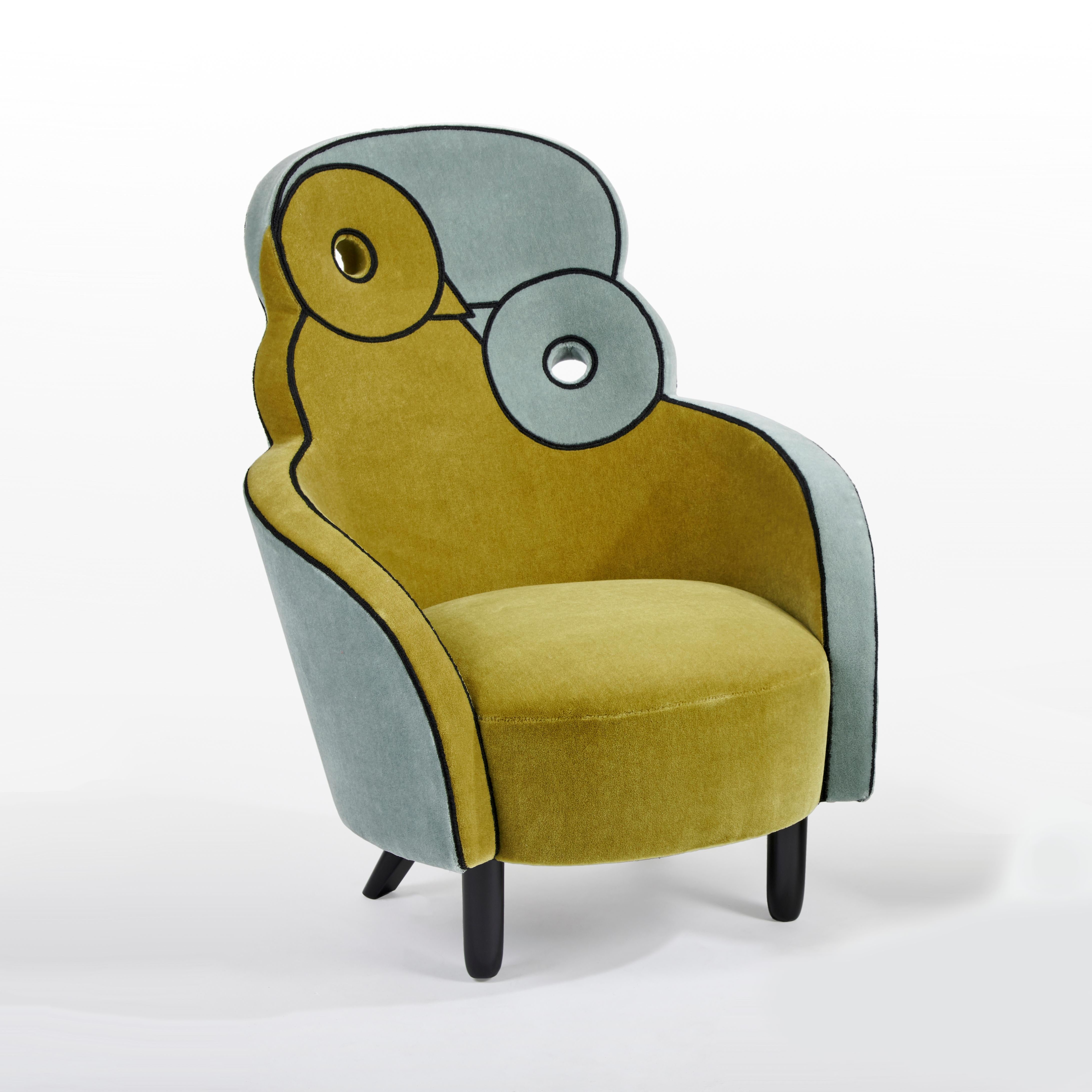 French Maxous Armchair by Hubert le Gall For Sale
