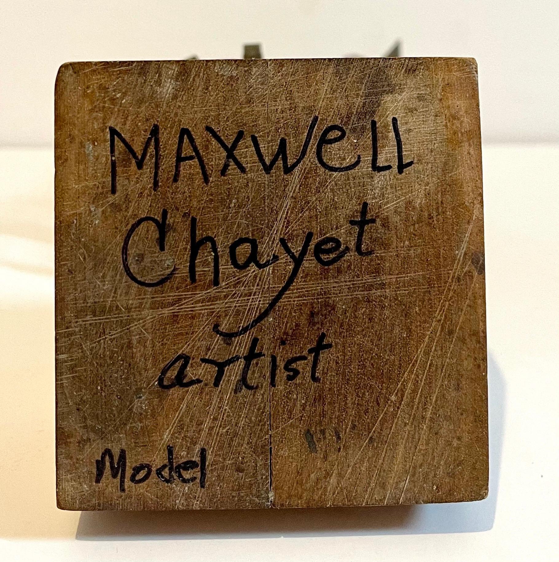 Rare Modernist Craftsman Maxwell Chayat Judaica Jewish Menorah Art Sculpture 3