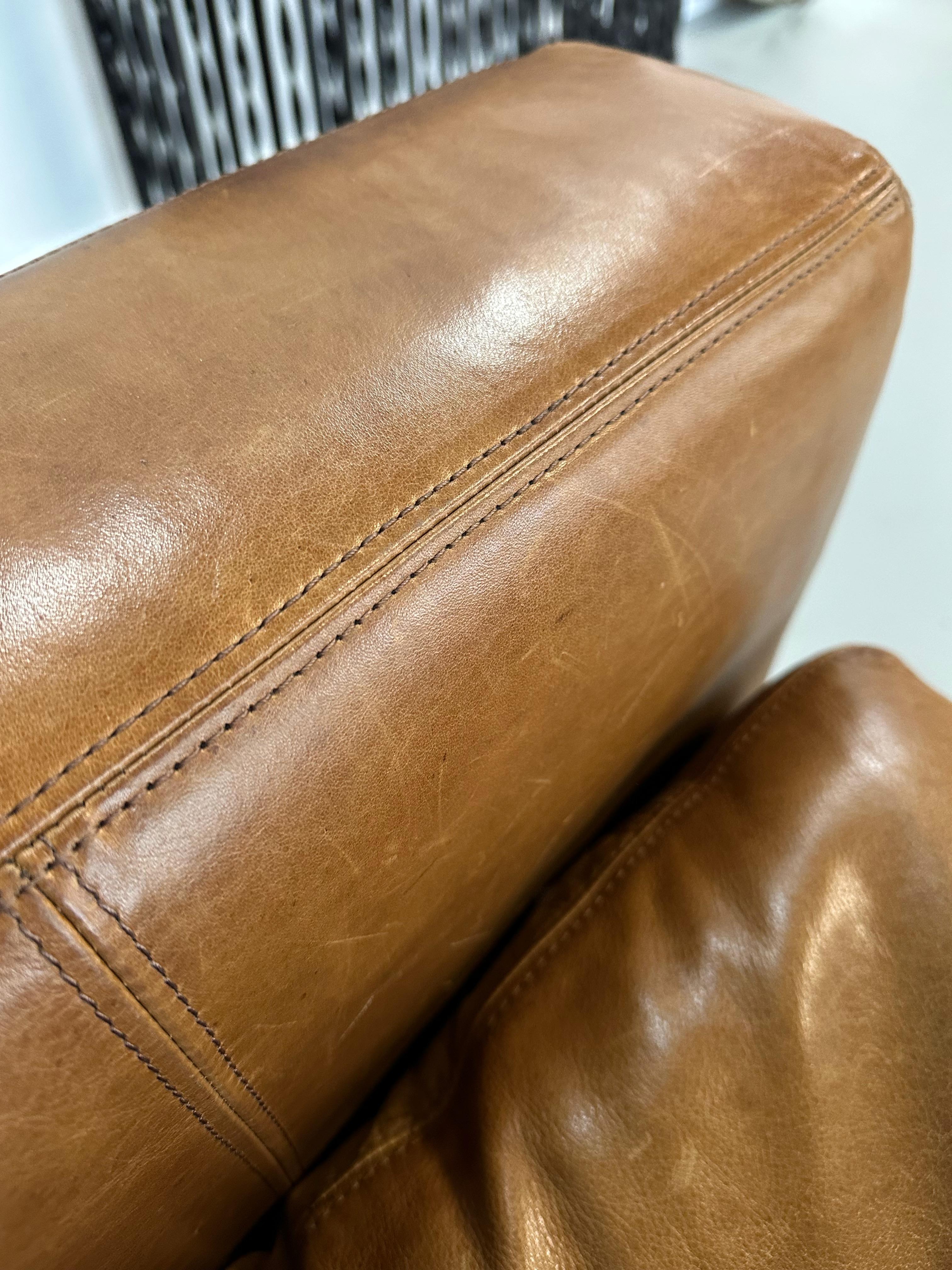 Maxwell Leather Lounge Chair by Restoration Hardware 3