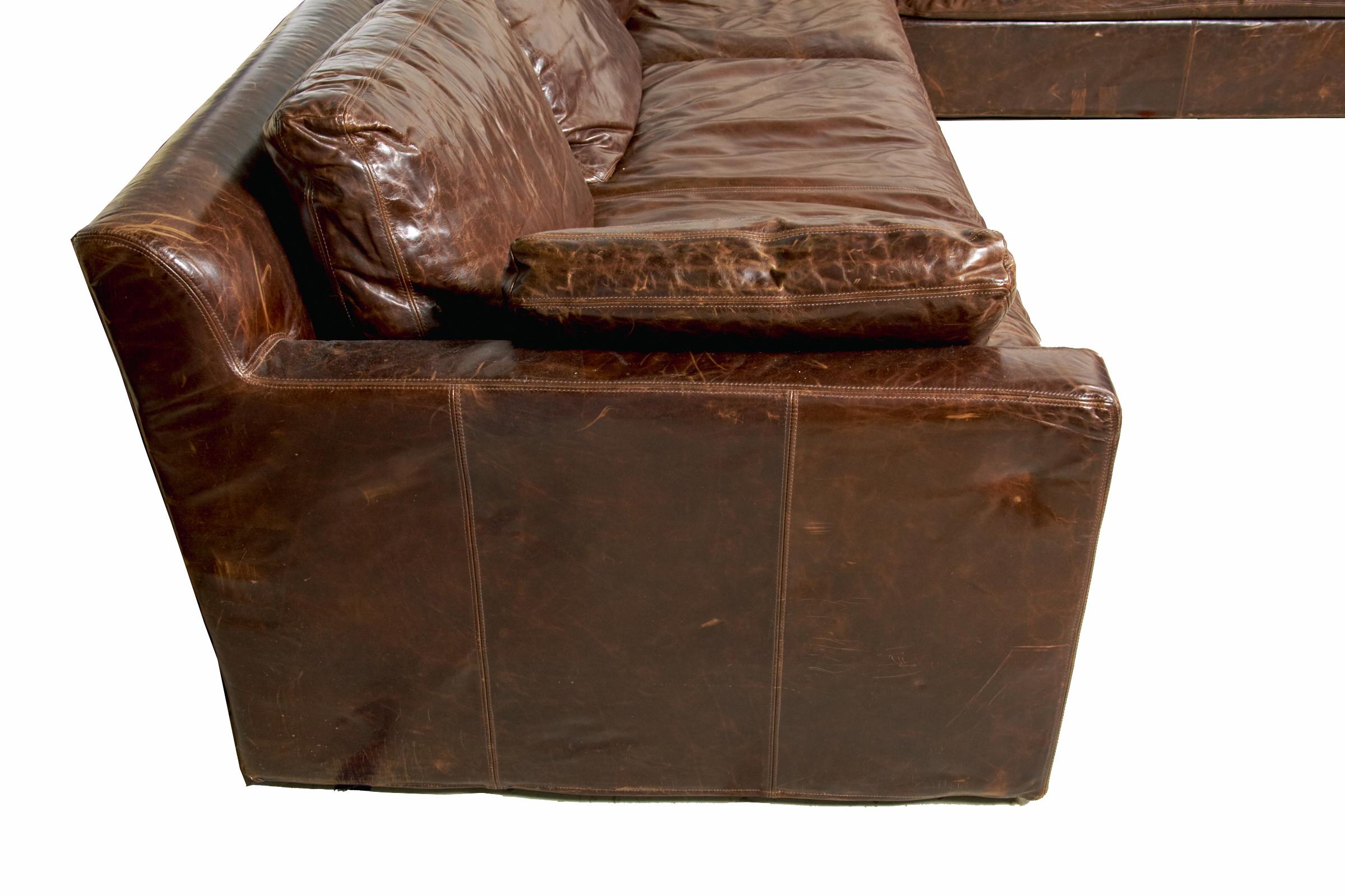 maxwell leather sofa
