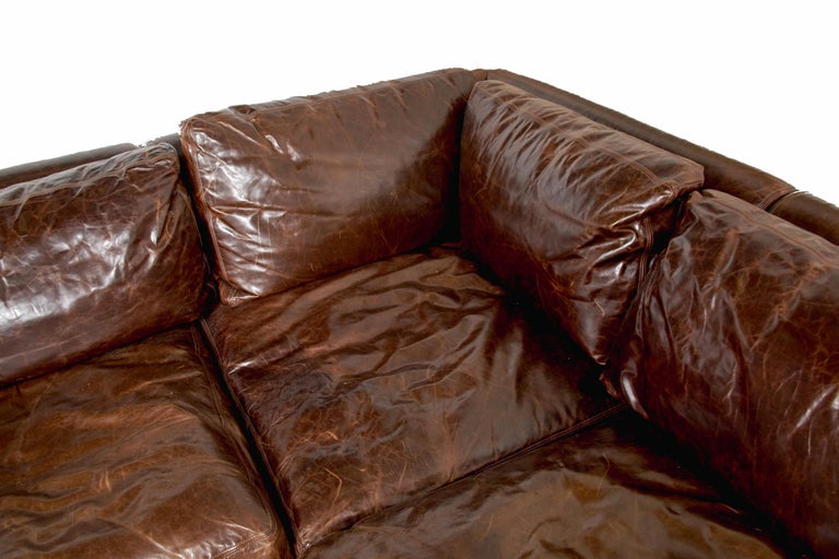 Maxwell Leather Sectional Sofa By, Leather Sectional Restoration Hardware