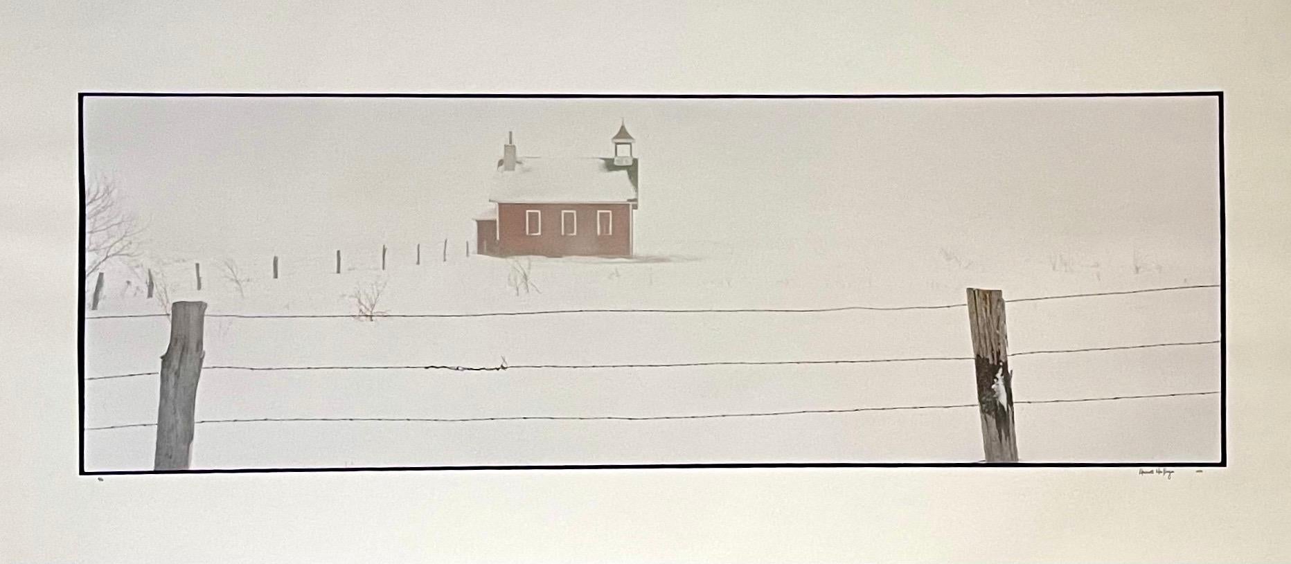 Color Photograph di Maxwell Mackenzie - Architettura, paesaggio invernale, grande foto panoramica a colori firmata Foto