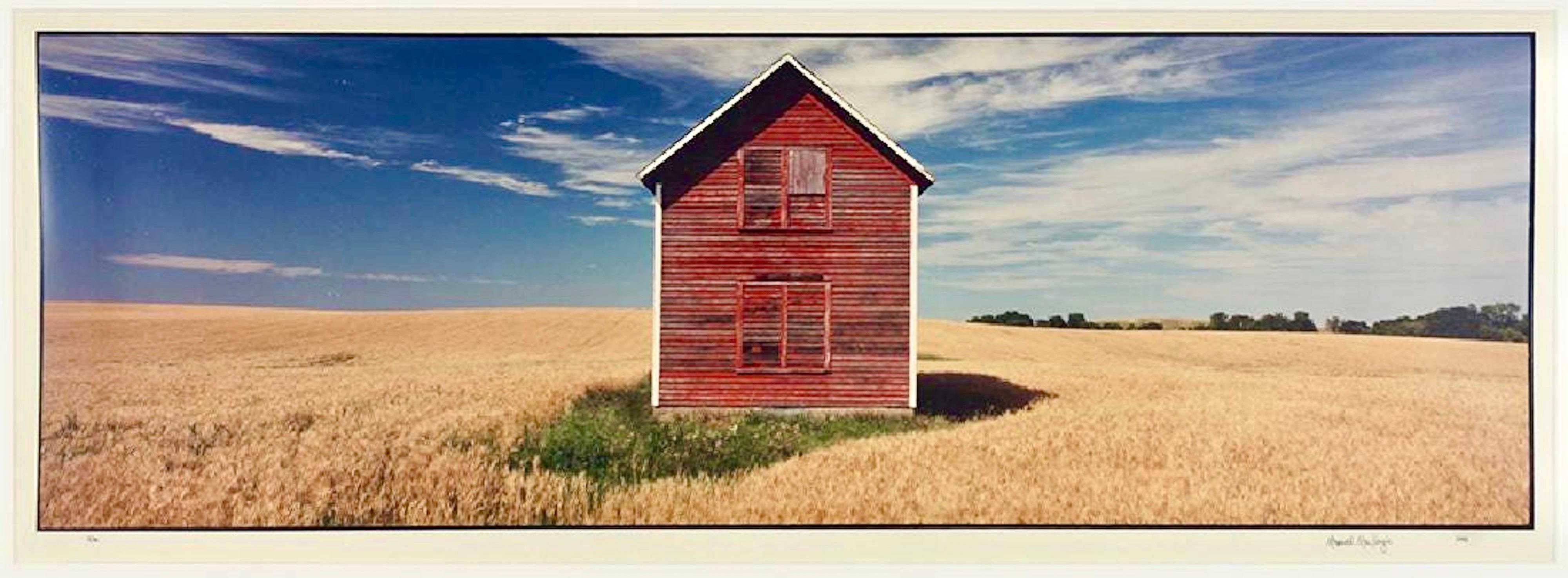 Maxwell Mackenzie Landscape Photograph - Farm, Summer Landscape, Large Panoramic Vintage Color Photograph Signed Photo