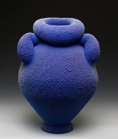 ""Blau & Weiß #1"", Zeitgenössisch, Mixed Media, Keramik, Skulptur, Kunststoff, PVC