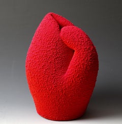 "Jarra Roja", Contemporáneo, Cerámica, Técnica mixta, Escultura, Gres, PVC