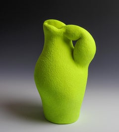 „Yellow Pitcher“, Zeitgenössisch, Keramik, Skulptur, Abstrakt, Mixed Media