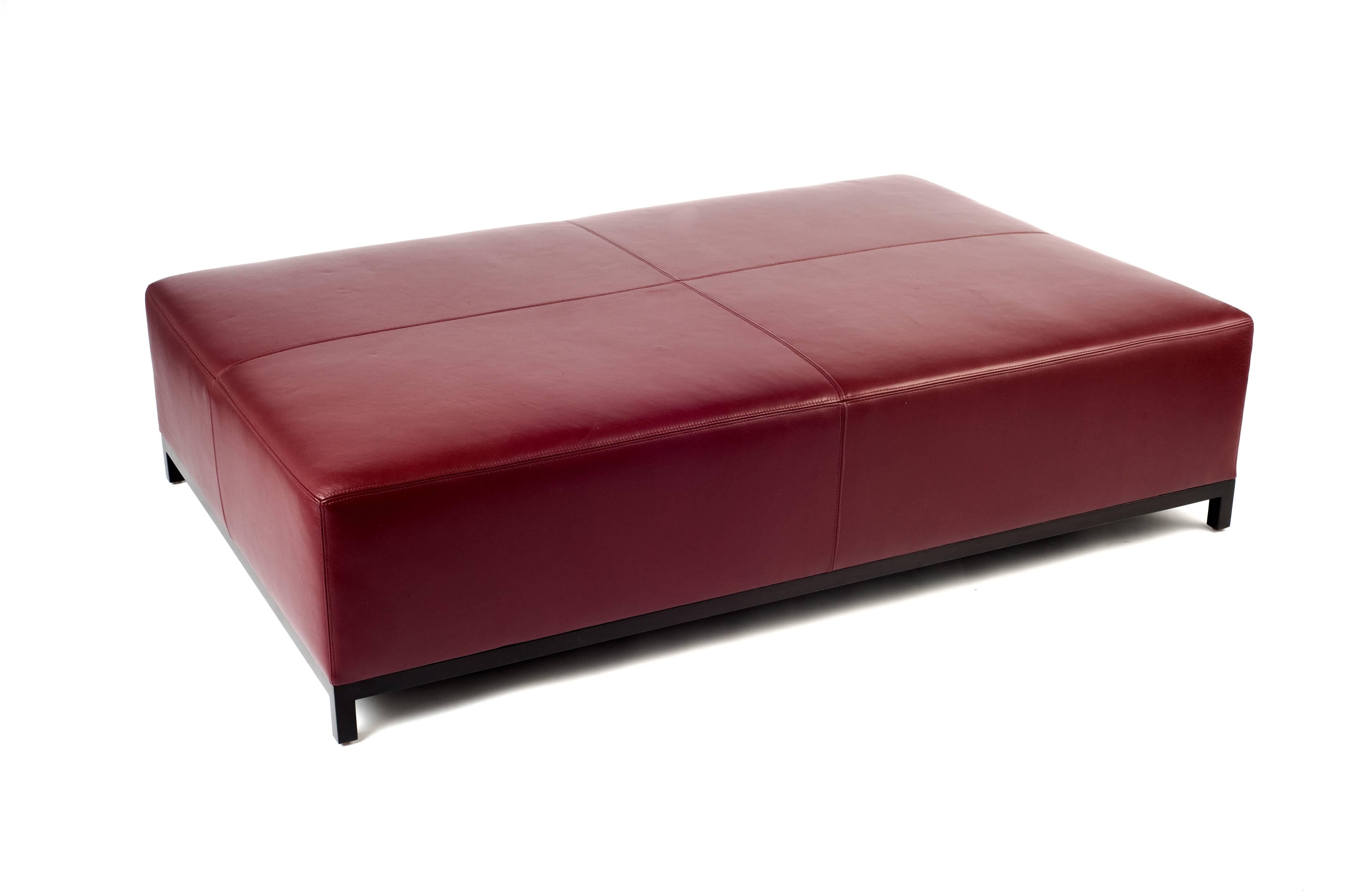 Lavish and luxurious, this ottoman is large enough to act as a stand-alone piece in any space that needs definition.